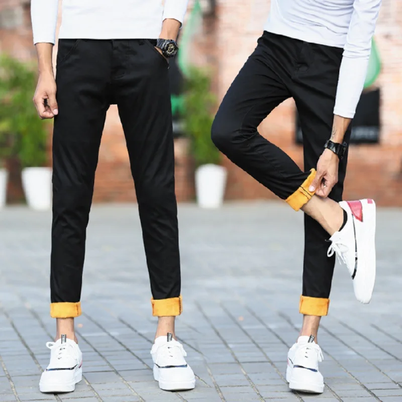 

8006 # plus Velvet Loose Casual Pants plus Velvet Cotton-padded Trousers