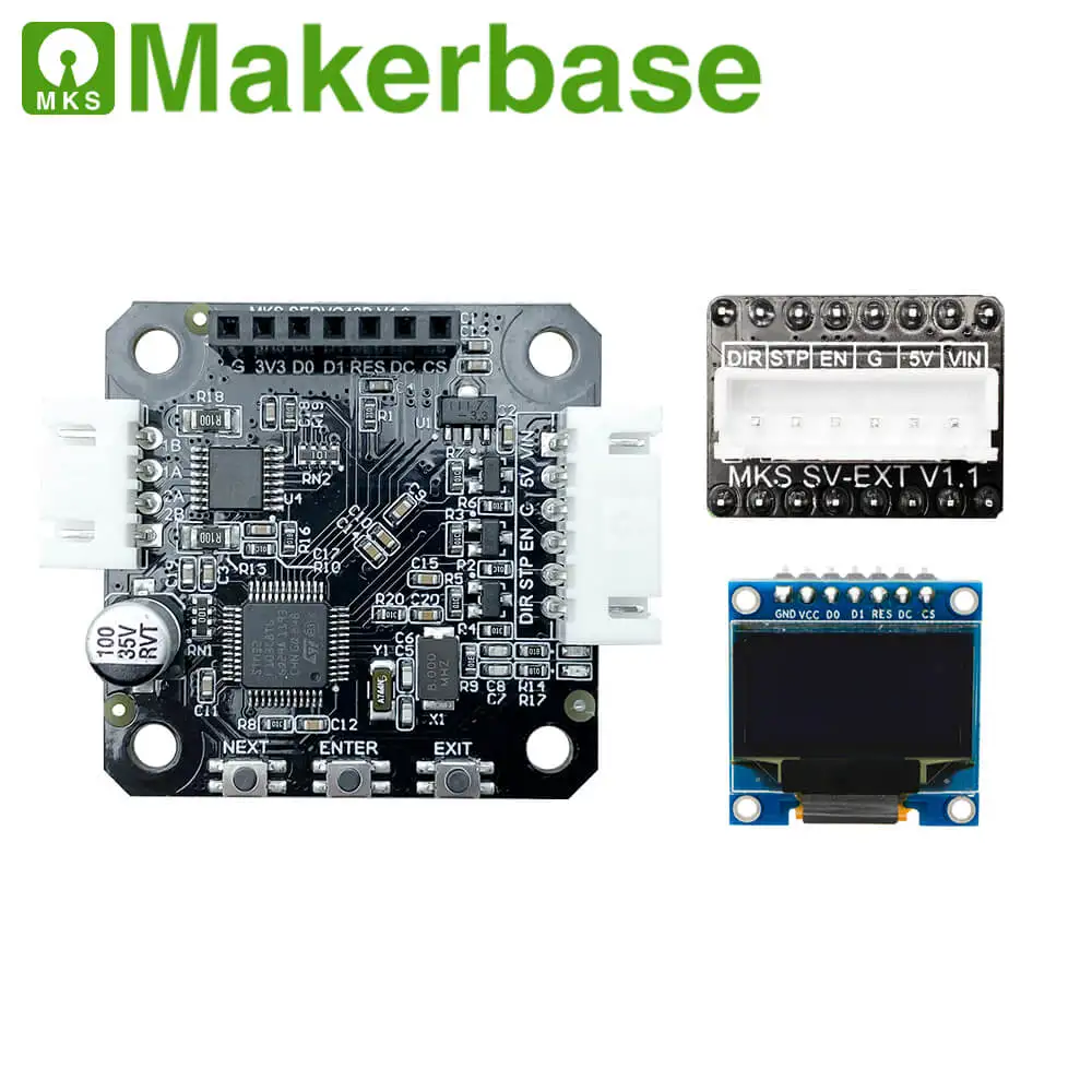 Драйвер шагового двигателя Makerbase MKS SERVO42B NEMA17 STM32 с замкнутым контуром детали для 3D