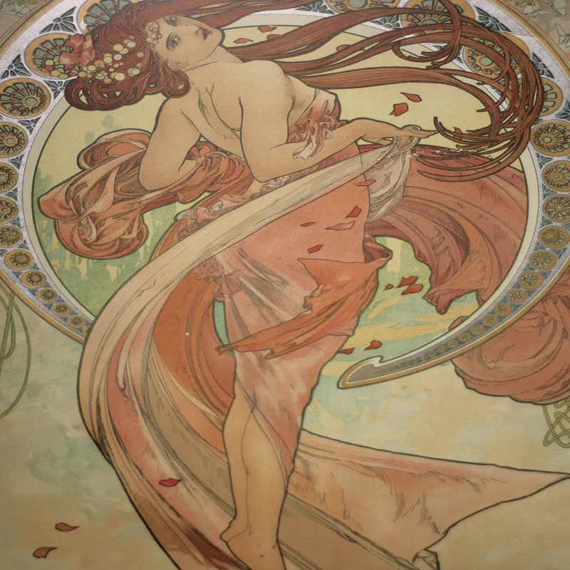 12 Sheets/Set Alphonse Mucha Poetic Series Postcard Beautiful Girl Greeting Card Birthday Letter Gift Card