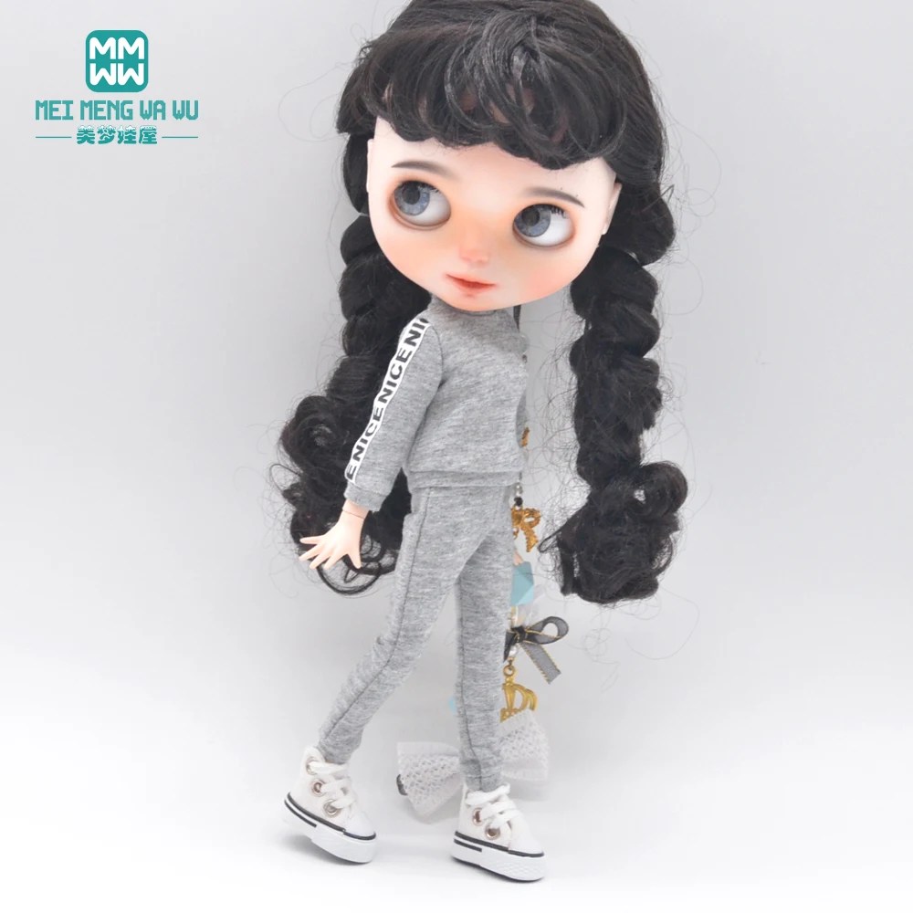 Blyth Doll Clothes fashion Sweatshirts casual hats socks sports shoes for 28-30cm Blyth Azone OB22 OB24 doll accessories