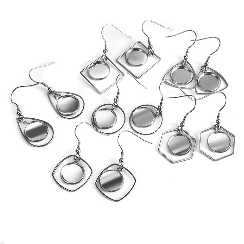 40 шт. серьги из нержавеющей стали основы для крючков с изображением совы