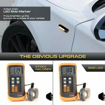 

Parts Turn Signal Light Replacement For BMW E90 E91 E92 E60 E87 LED Side Marker Indicator Useful