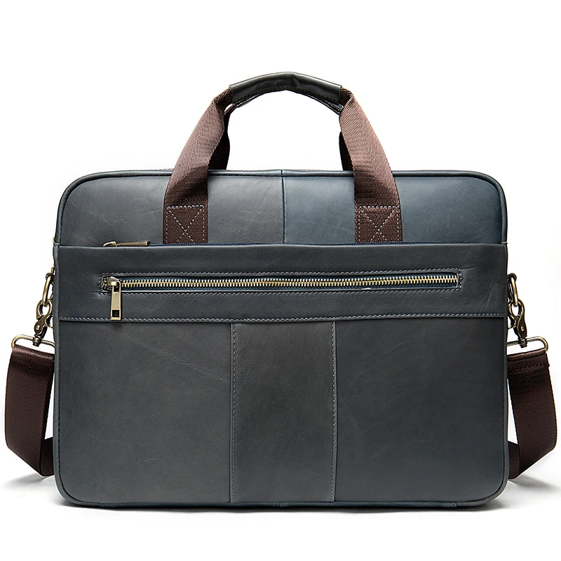 8523I4gray WESTAL, мужской портфель, мужская сумка из натуральной кожи, сумка для ноутбука, деловая сумка для документов, Офисная Портативная сумка на плечо для ноутбука, 8523 - Цвет: 8523I4gray