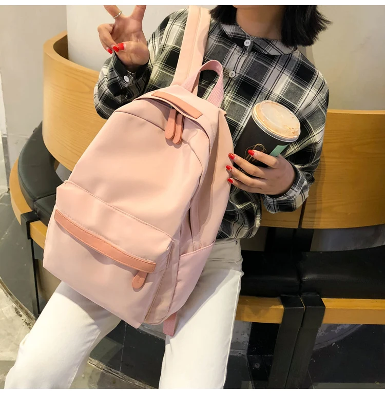 Высококачественный водонепроницаемый нейлоновый женский рюкзак Женская дорожная сумка высокого качества школьный корейский винтажный рюкзак для девочек Mochila
