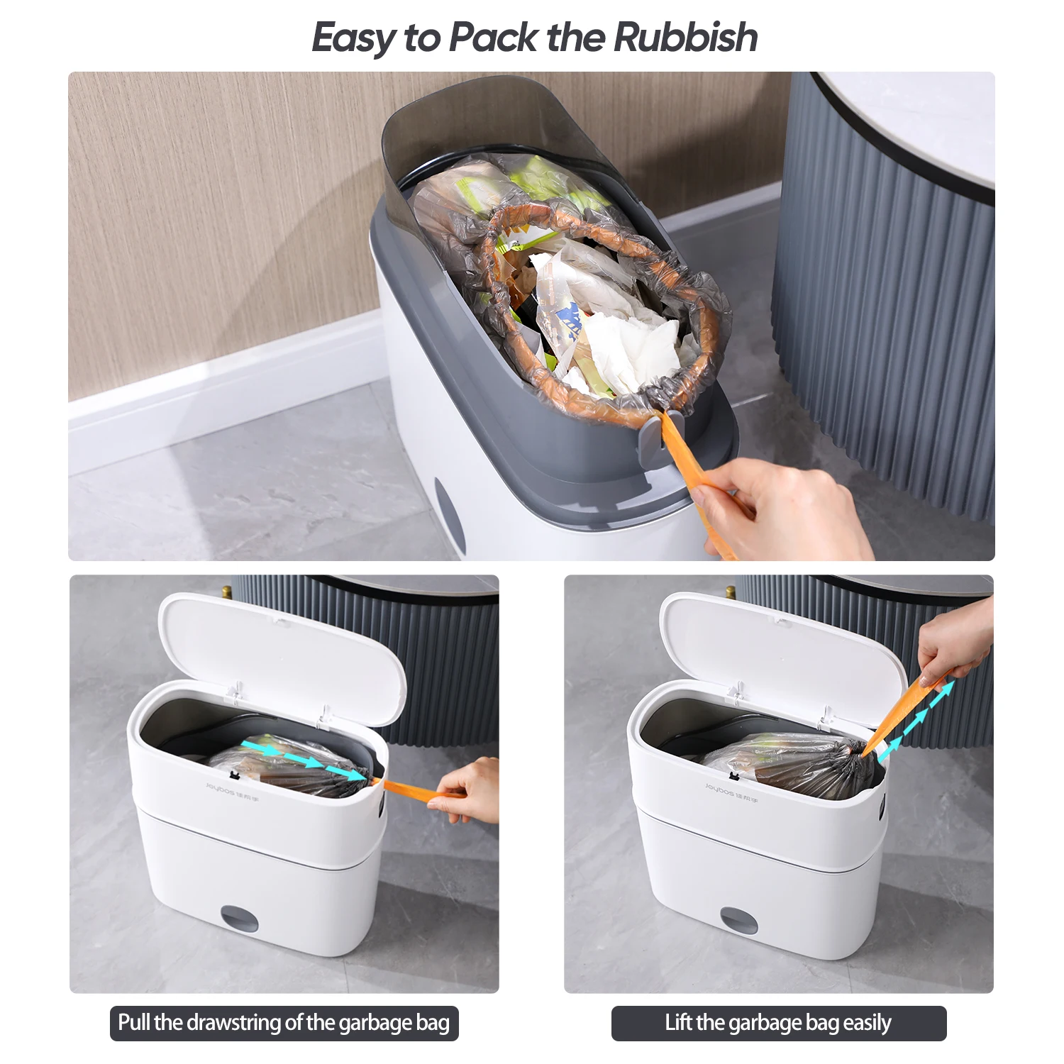 Press Type Desktop Garbage Bucket Luxury Clear Trash Can Living Room  Bedroom Dormitory Sundries Wastebasket Rubbish Storage Bin - AliExpress