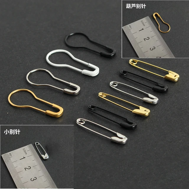 2000 Pcs Three Color Silver Black Gold Mini Nickel colors Safety Pins 4/5''  Length (18mm) Wholesales for Garment Hang Tag - AliExpress