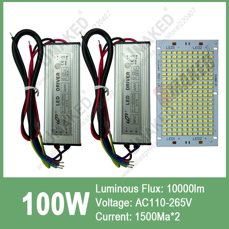 100W Яркость 5730/5054/2835 PCB СИД smd прожектор светильник источник Алюминий плита для