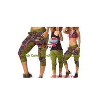 ADIBAO женские брюки спортивные Капри для бега облегающая одежда Капри Леггинсы Одежда для танцев yago Legginggs низ P610