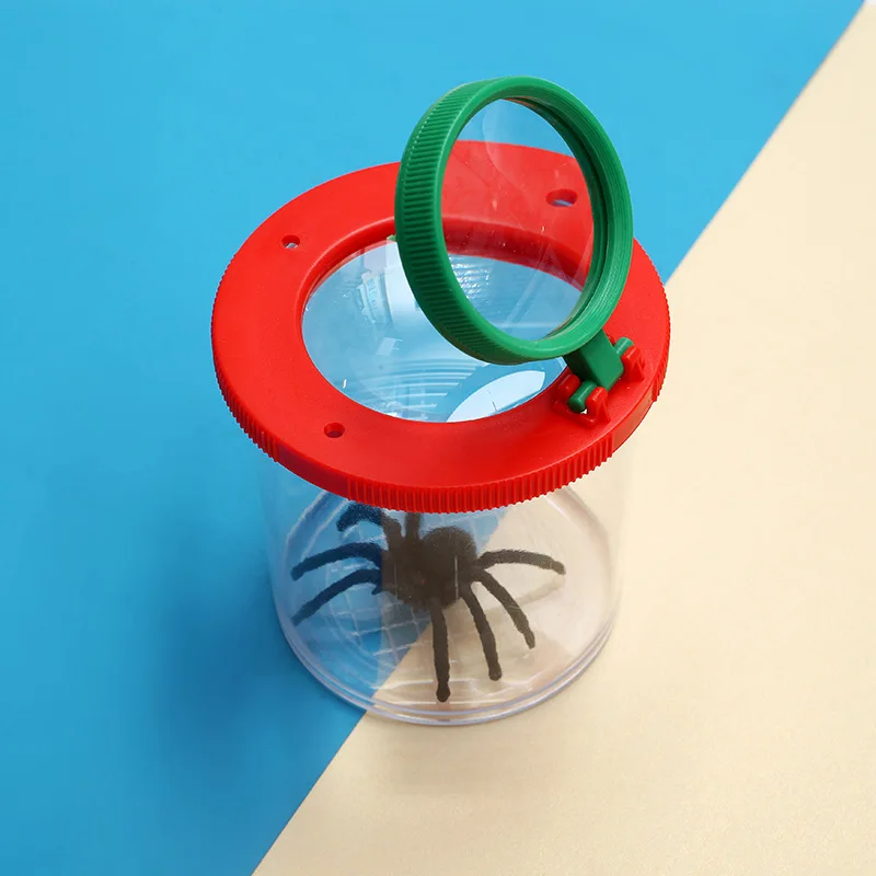 

Insect Magnifier Observation Insect Bug Ant Small Animal Magnifier Glass Cylindrical Spider Educational Toy Viewer 3X6X Children