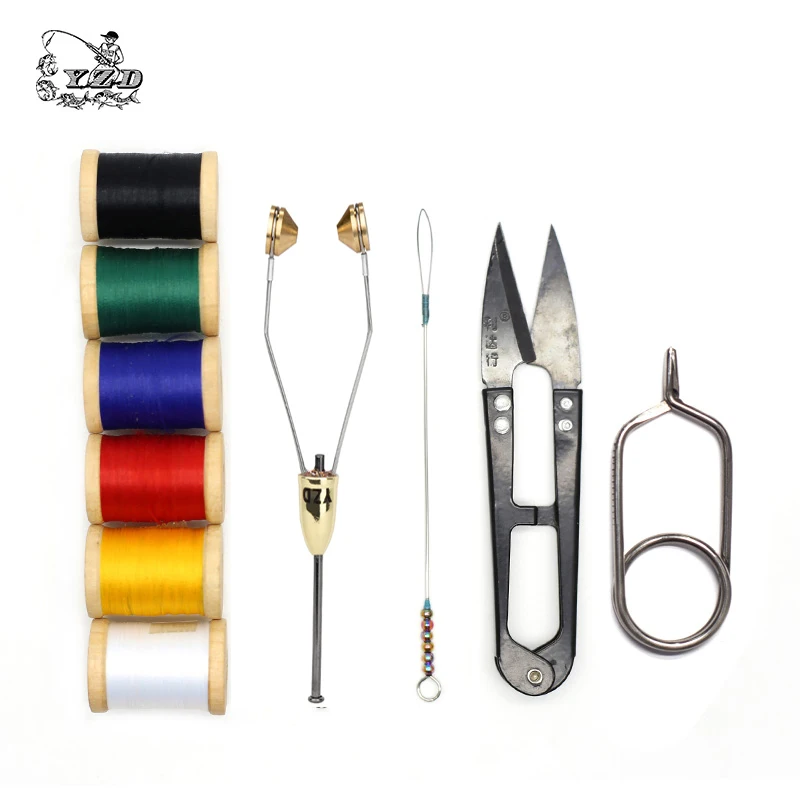 Набор инструментов для вязания мушек комплект из 10 + 6 катушек|tying tool|fly tying toolsfly tools