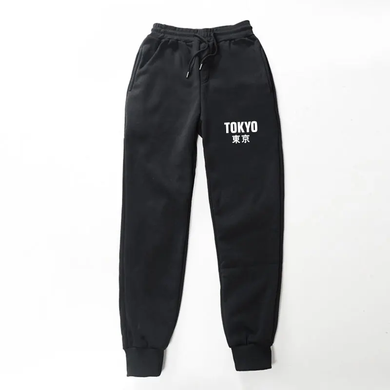 Высококачественные штаны для бега в стиле «хип-хоп» с принтом «Токийский», свободные удобные штаны для бега для мальчиков