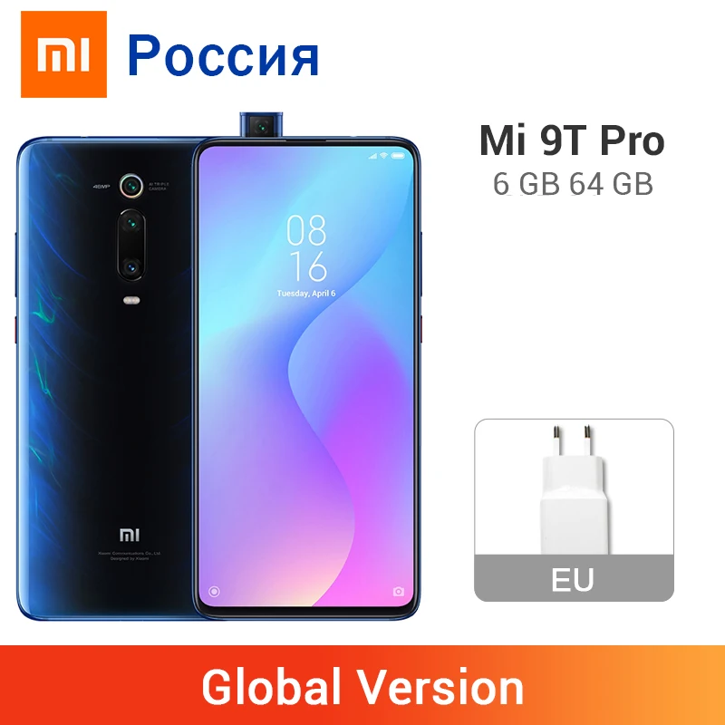 Глобальная версия Xiaomi mi 9T Pro 6 Гб 64 Snapdragon 855 48MP задняя 20MP фронтальная камера 39 &quotAMOLED