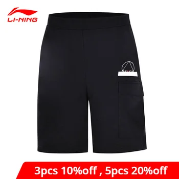 

Li-Ning Men The Trend Sports Shorts Breathable 100% Cotton Regular Fit Comfort LiNing li ning Sport Shorts AKSN159 MKD1540