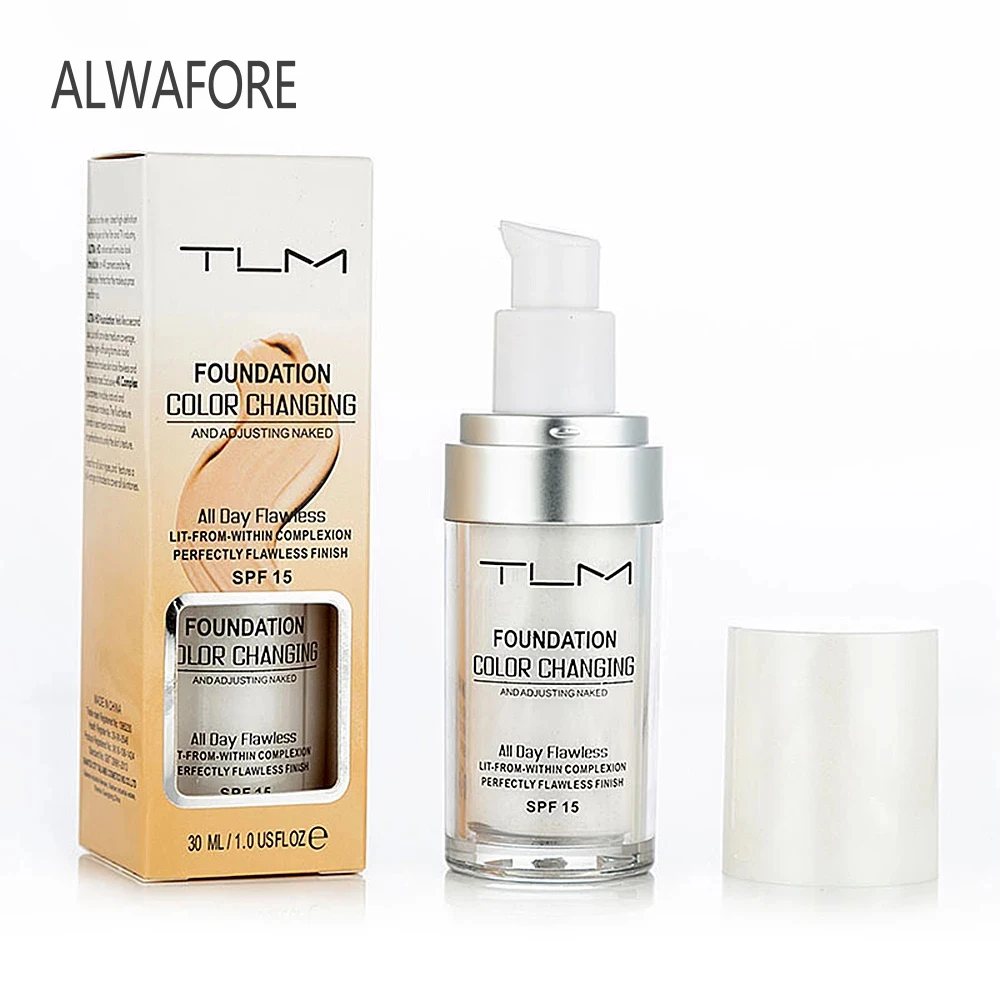 Makeup Foundation Concealer-Cream Color-Changing TLM Oil-Control 30ml Liquid Hydrating