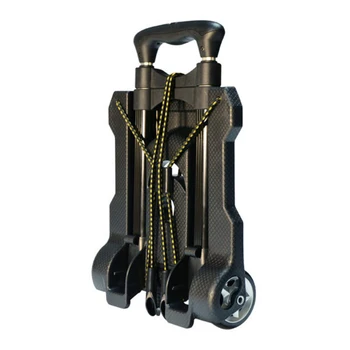 

Folding Portable Trolley Mini Aluminum Alloy Luggage, Family Travel Shopping Small Trolley Case Cart