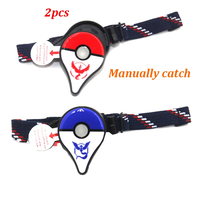 1 RED 1 BLUE Для Pokemon GO Plus Bluetooth браслет интерактивные Фигурки игрушки для IOS Android телефоны для Pokemongo Plus браслет Pulseira - Цвет: 1 RED 1 BLUE