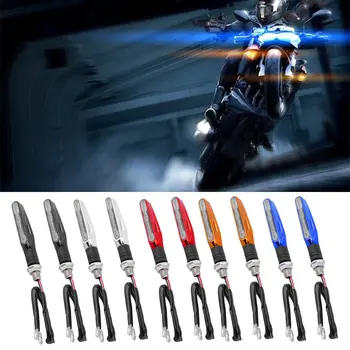 

2 x LED Super Bright Amber Turn Signal Light Universal Motor Unbendable Light New Dropping Shipping