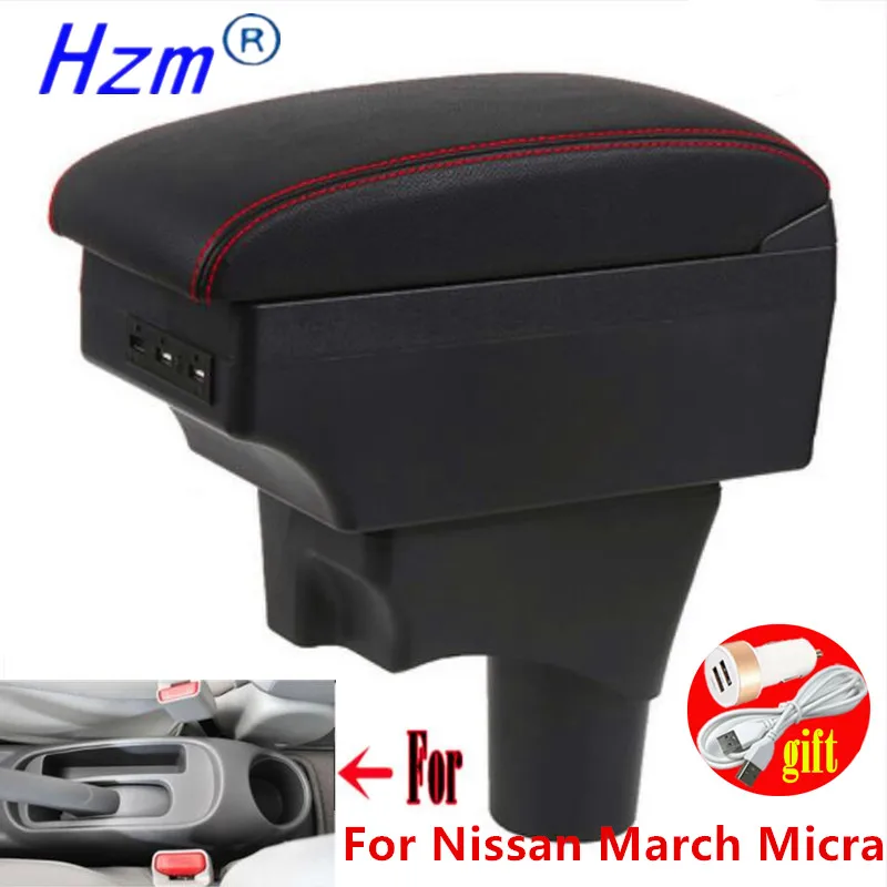 Подлокотник для Nissan March Micra K13 подлокотник Sunny контейнер хранения центральная
