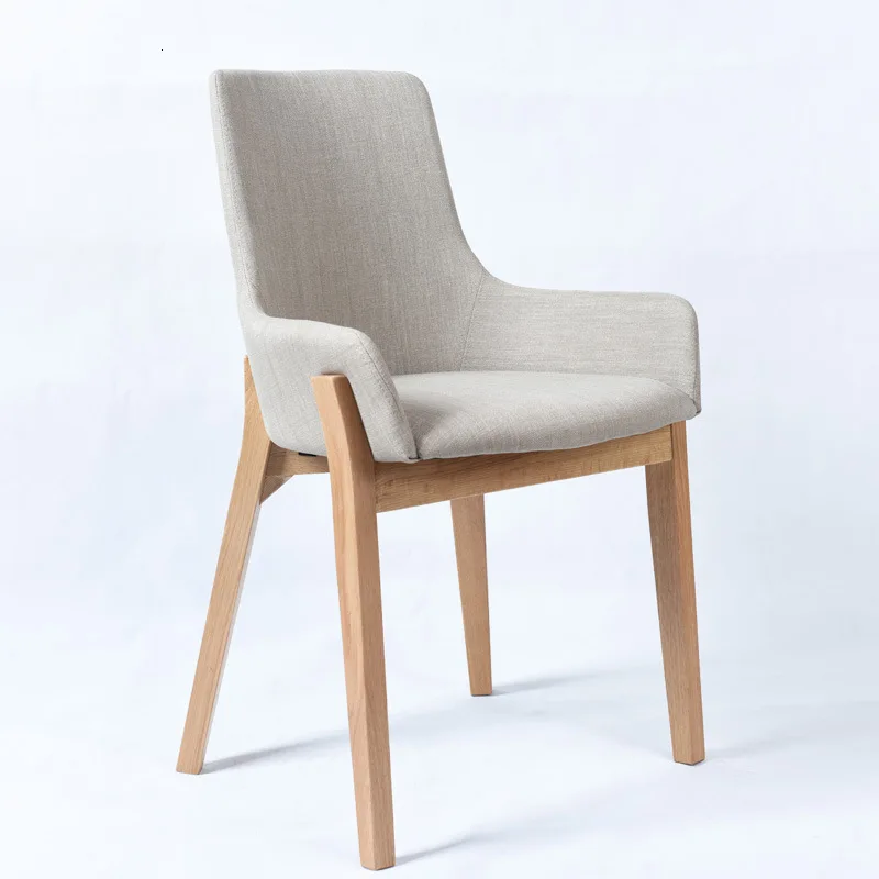 

Northern European Style Solid Wood Dining Chair Coffee Shop Table and Chair Combination Simple Modern Negotiation Chair Western