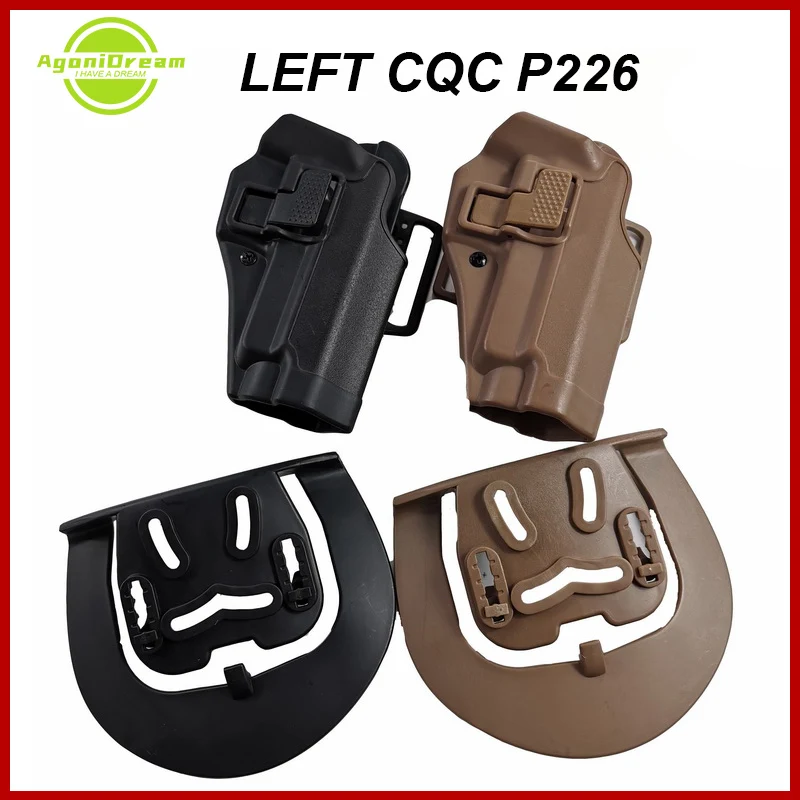 

CQC P226 Tactical Hunting Bretta Airsoft Pistol Holster Combat Fit For Left Hand Waist Belt Holster Hunting Accessories