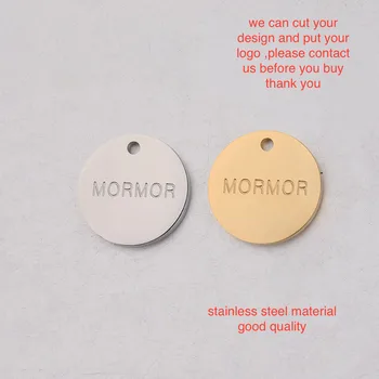 

50pc Rose Gold color Stainless Steel Mirror Finish Custom your design/logo For Handmade Bracelet DIY Accessories For Jewelry