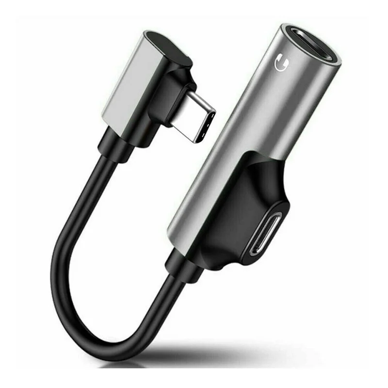 2 в 1 аудио адаптер TypeC 3,5 мм разветвитель AUX Adaptateur для samsung Galaxy A90 A80 A70 A50 A30 S10 Auriculares Tipo C Adaptador