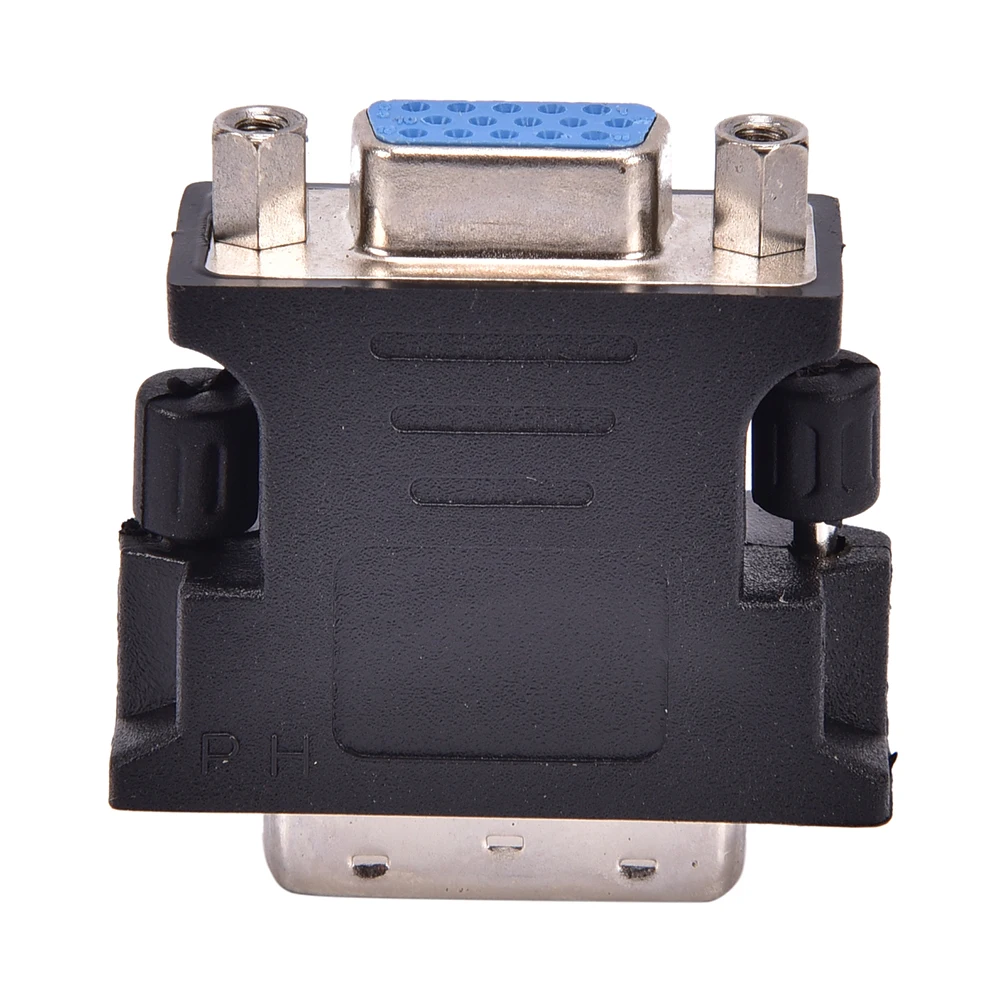 Video Converter Adapter DVI-I 24+5 Male Pin DVI Male To VGA 15 Female For PC Laptop HDTV LCD DVD Computer Projector