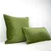 Grass Green Piping Design Velvet Cushion Cover Pillow Case Lovely Soft Pillow Cover No Balling-up Without Stuffing ► Photo 1/4