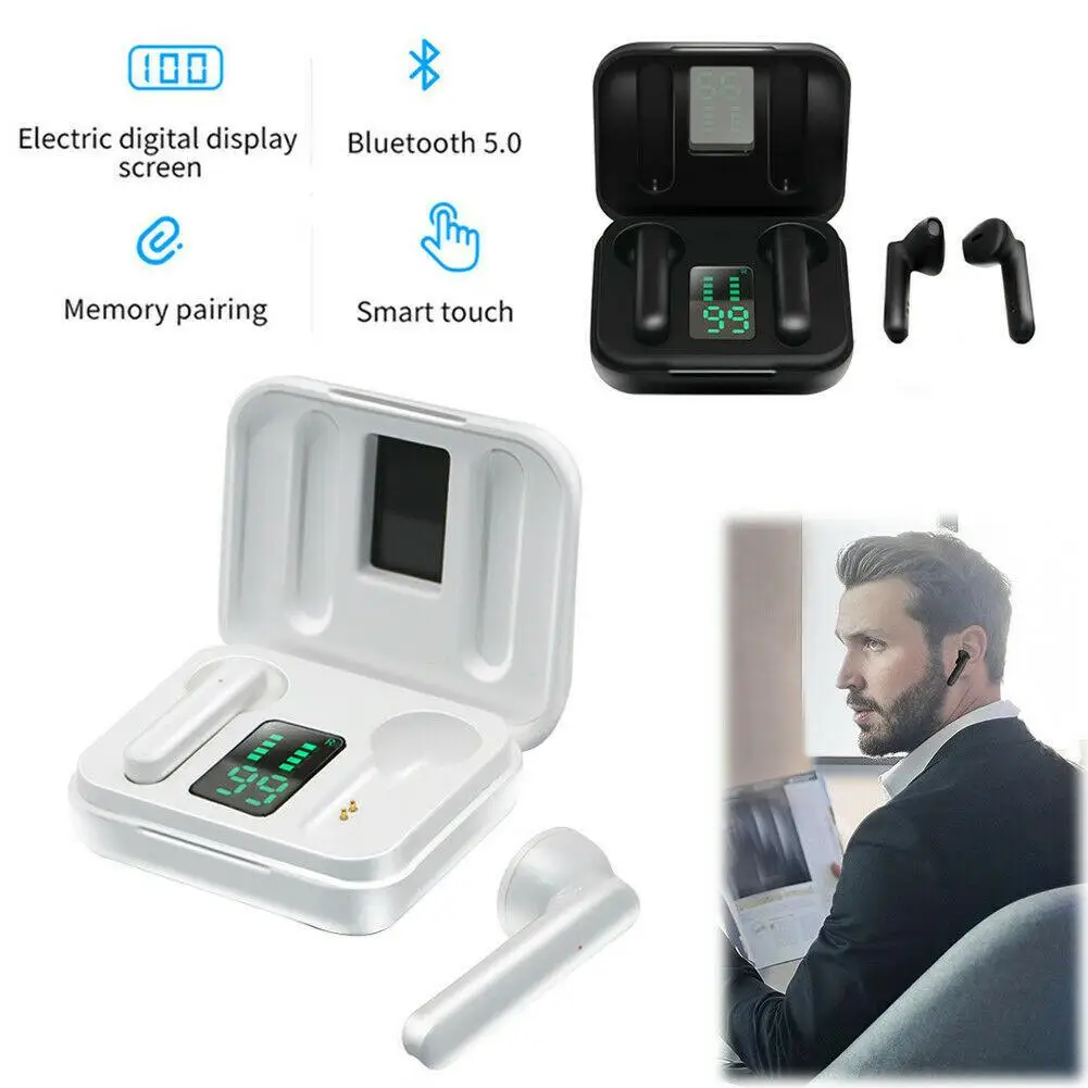 Bluetooth Wireless Headsets TWS Earphones Mini Earbuds Touch Control for iOS iPhone Android Samsung LG Huawei Motorola