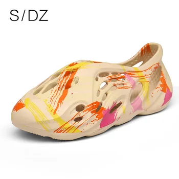 

SDZ 2020 Summer Men's Sandals Daily Outdoor Beach Concise Men Garden Shoes Novelty Hole Shoes Neutral Couple Of Shoes Size 36-46
