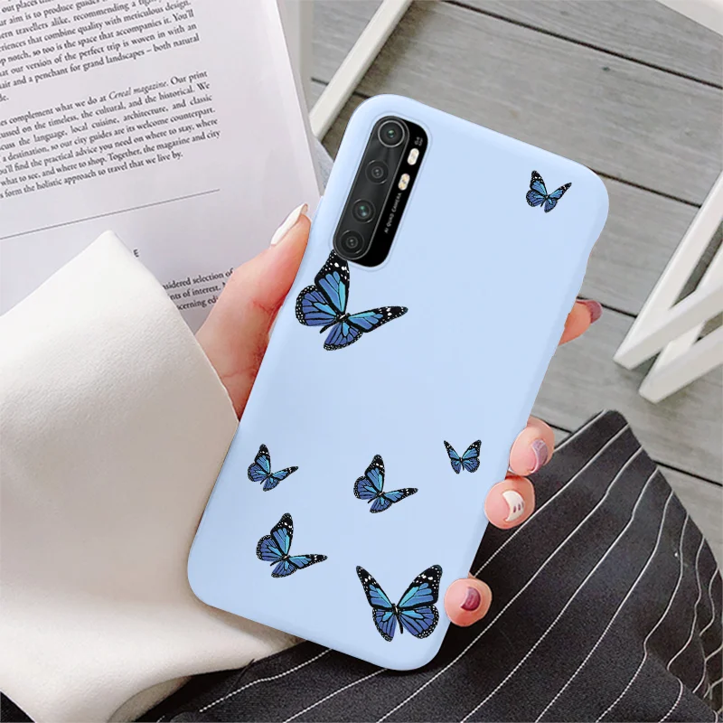 For Xiaomi Mi Note 10 Lite Case 6.47" Soft Silicone Back Cover For Mi Note10Lite MiNote10Lite Flower Dinosaur Protective Bumper samsung flip cover Cases & Covers