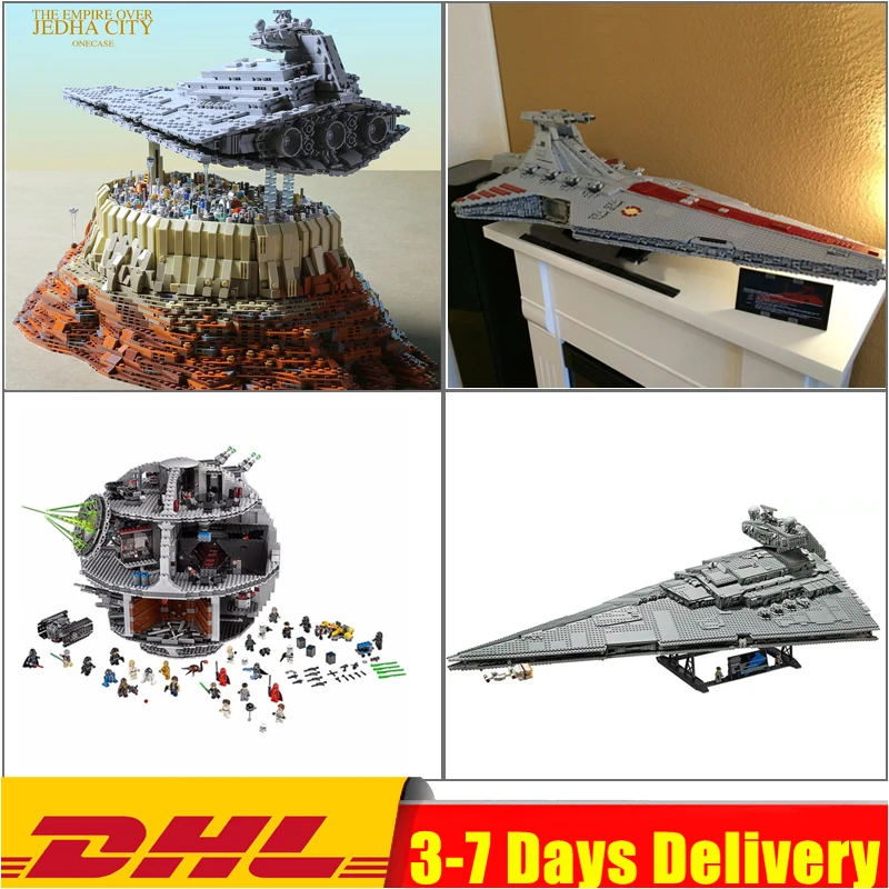 

IN Stock 05063 UCS Death Star Imperial Star Destroyer The Empire Over Jedha City Building Blocks Bricks Toys 75252 05077