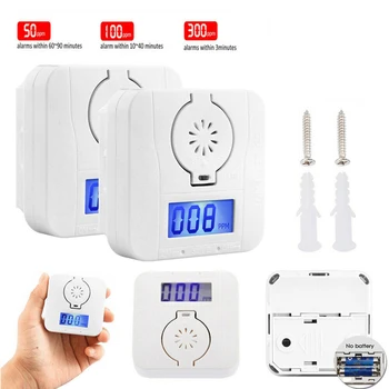 

Carbon Monoxide-Smoke Detector Alarm Poisoning Gas Detector Warning Sensor LED Display