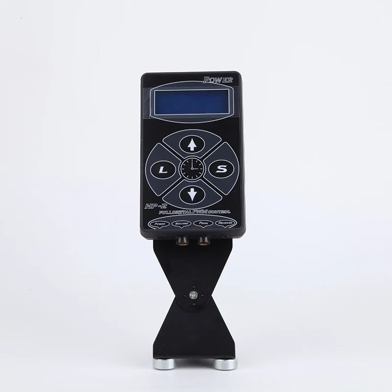 Black Hp-2 тату Электропитание Профессиональный цифровой двойной ЖК-дисплей для тату-машин пистолет Электропитание набор исходных инструментов - Цвет: Black