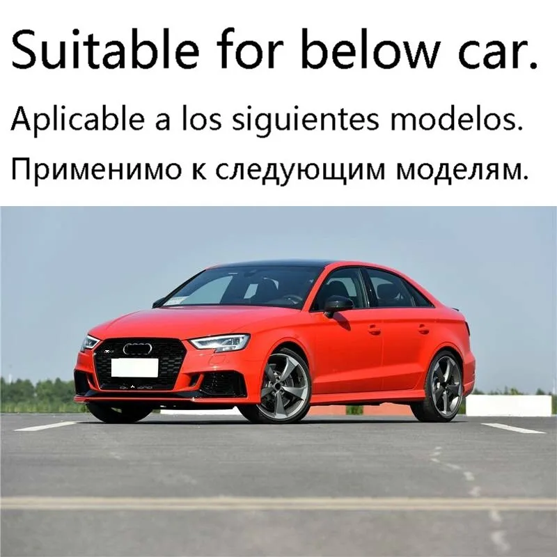 Протектор Automovil наружное украшение модифицированный декоративный тюнинговый задний диффузор передний для губ автомобильный Стайлинг бампер 17 для Audi RS3