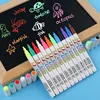 12 Color/set Liquid Erasable Chalk Marker Pen For Glass Windows Blackboard Markers Teaching Tools Office Material Escolar ► Photo 2/6