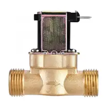 Электрический магнитный клапан AC220V 1/" 2-ходовой клапан нормально закрытый латунь электромагнитный клапан для воздуха и воды