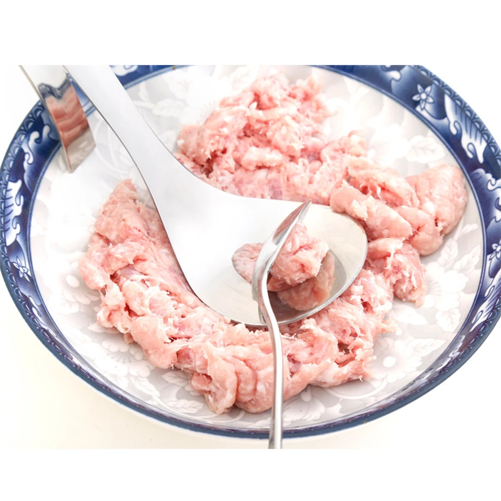 Аксессуары ложка для риса DIY кухонный инструмент для приготовления пищи домашний Тонг рыба простой Meatball чайник клип из нержавеющей стали
