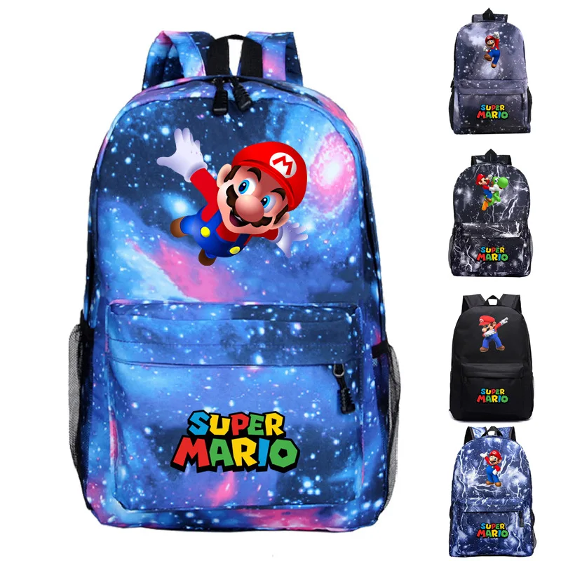 Сумка для путешествий с принтом Super Mario из мультфильма аниме Звездное рюкзак небо