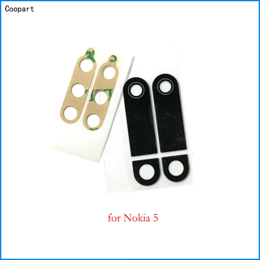 2pcs/lot Coopart New Camera Lens Back Glass for Nokia 5 6 8 Nokia5 Nokia6 Nokia8 with Sticker top quality | Мобильные телефоны и