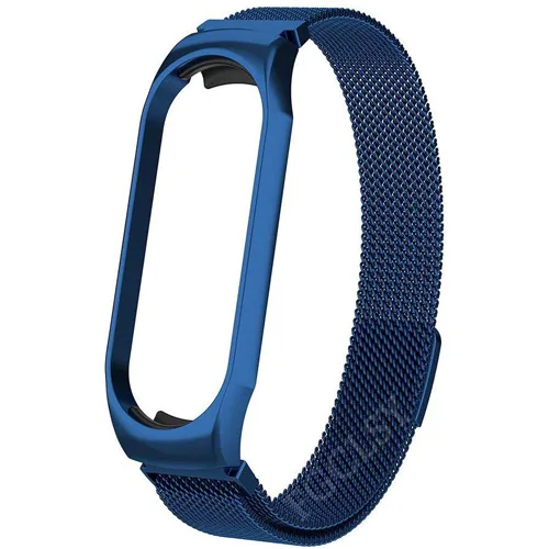 blue FGCLSY для Xiaomi mi Band 4 3 ремешок магнитный металлический ремешок для наручных часов mi Band 4 3 Аксессуары для браслетов браслет из нержавеющей стали - Цвет: blue