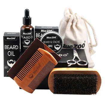 

Beard Care Set Mustache Trim Oil Men Use Scissor Comb Professional