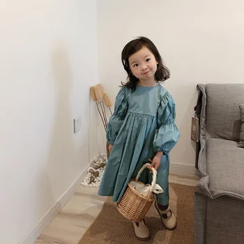 

MILANCEL 2020 girls dress vintage puff sleeve dress for girls elegant girls party dress fashion dress for girls