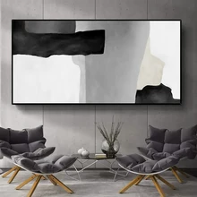 

Modern Abstract Handmade Oil Painting Black And White abstract Canvas Painting Bedroom Cuadros Grandes Decoracion Salon Unframed