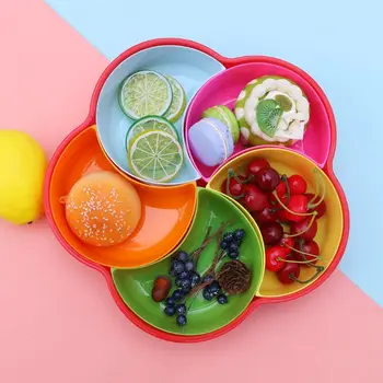 

Multi-function Snack Plates Candy Box With Lid Home Large Capacity Fruits Nut Storage Dessert Tray Snack Dish K1MF