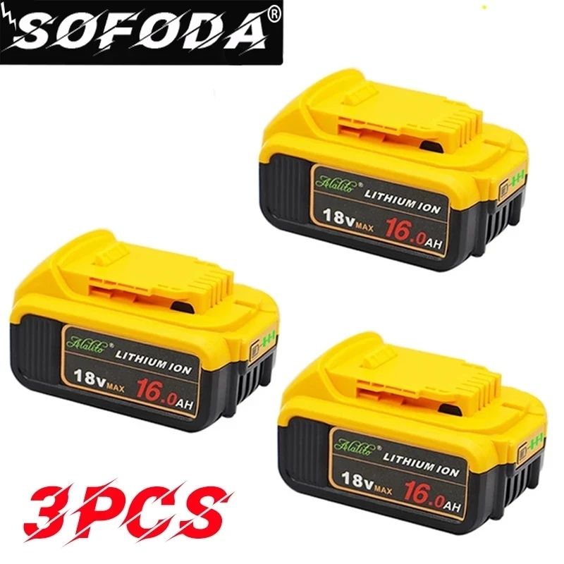 Сменный аккумулятор для электроинструмента DeWalt DCB184 DCB181 DCB182 DCB200 20V 8A 18 V v 3 шт. |