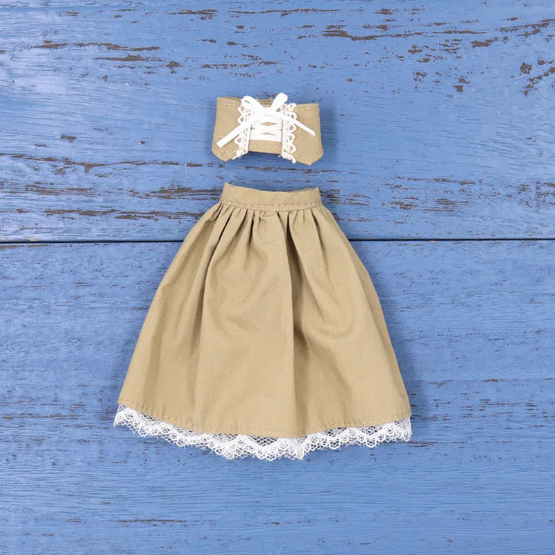Одежда подходит для 1/6 blyth joint или резиновые тела куклы игрушки BJD Кукла reborn licca, Ледяной, pullip высокое качество игрушки подарок - Цвет: Dress