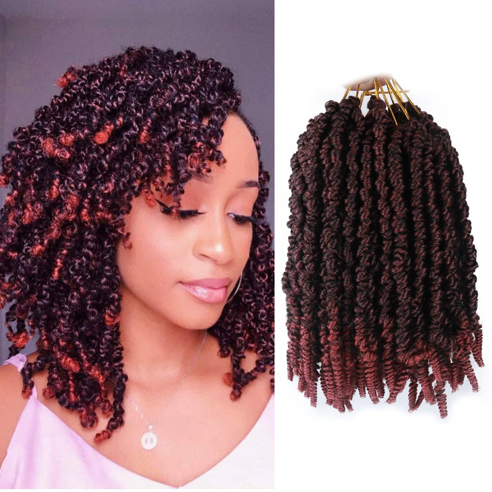 

MODERN QUEEN 8 Inch Short Pre-Twisted Spring Crochet Twist Braiding Hair 15 Packs/Fluffy Crochet Twist Hair Extensions