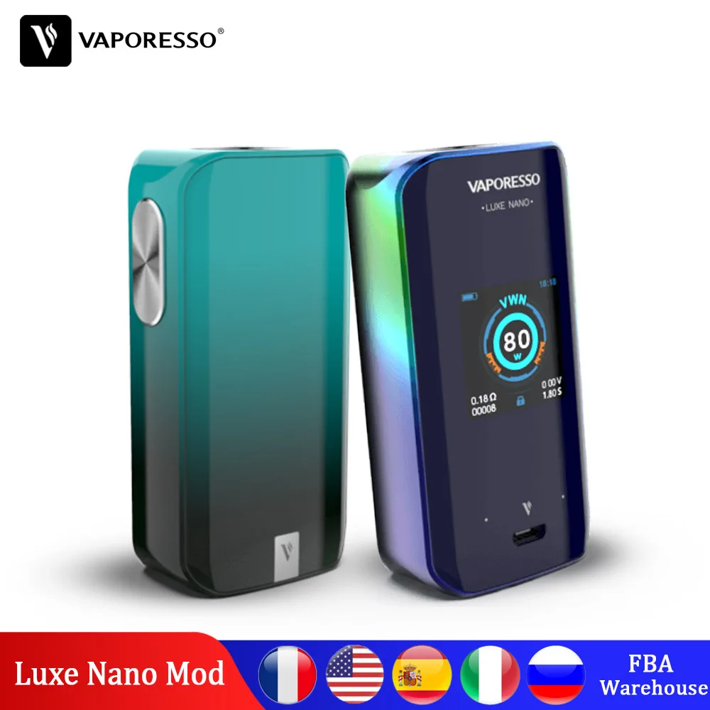 Оригинальный Vaporesso люкс Nano 220 Вт коробка мод электронная сигарета Vape моды с 2500 мАч