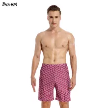 Модные плавки для плавания bunvel, Мужская одежда для плавания, мужские плавки с геометрическим принтом, Мужской купальный костюм, Maillot de bain homme